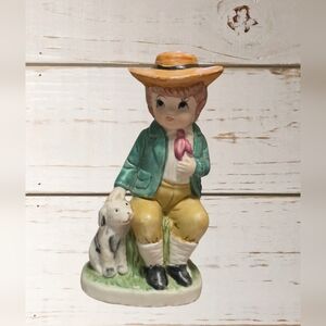 Charming Figurine with Dog